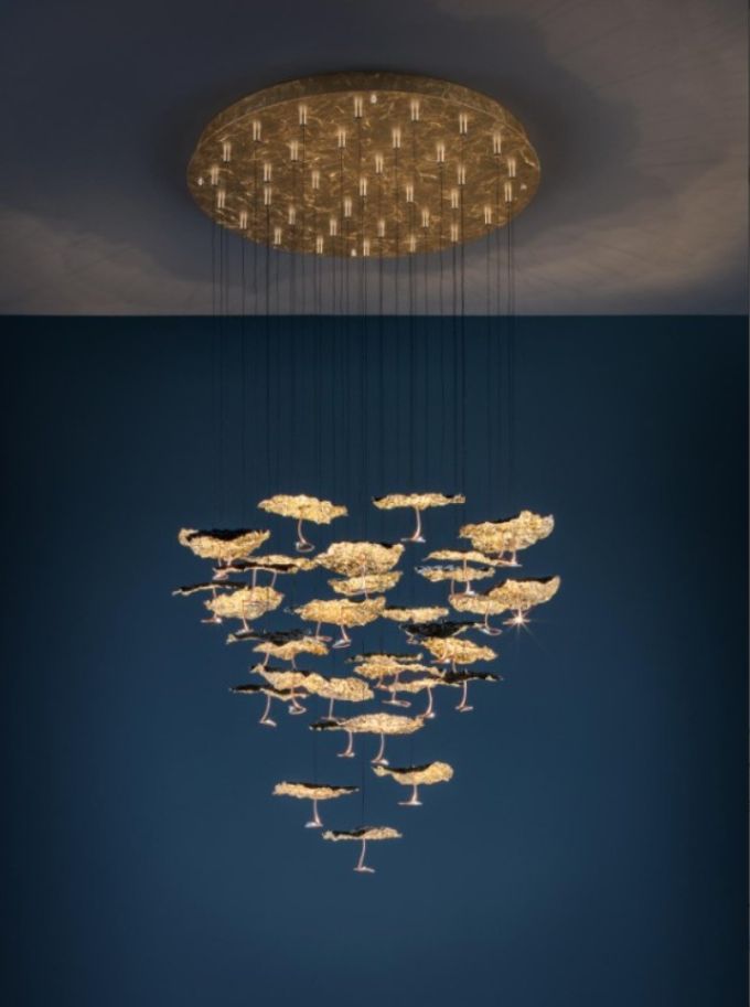 GOLD MOON CHANDELIER 78